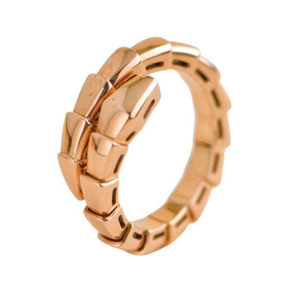 Bvlgari Rose Gold Serpenti  Ring Size M 