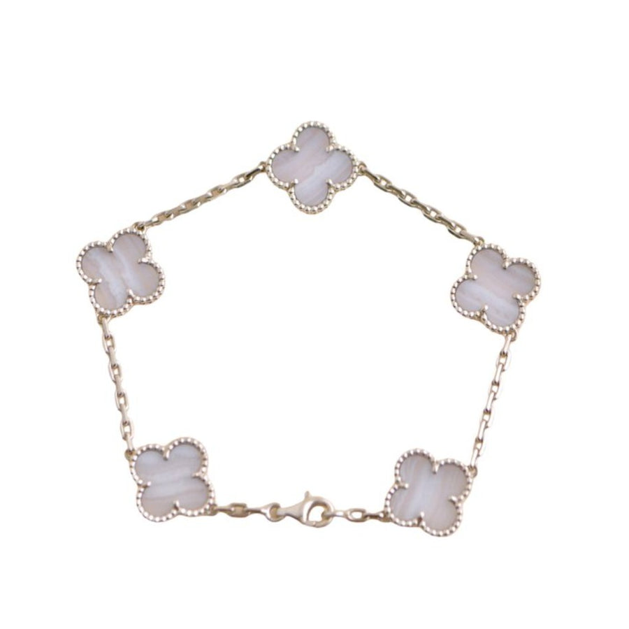 Van Cleef & Arpels Vintage Alhambra Chalcedony Bracelet