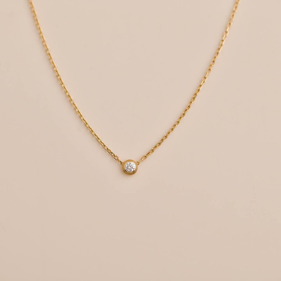 Cartier D'AMOUR diamond Yellow Gold Pendant 