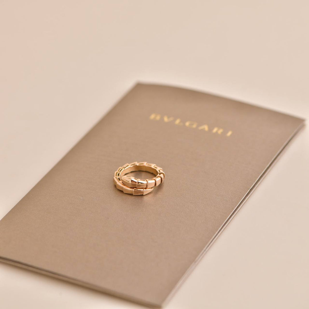 Bvlgari Rose Gold Serpenti  Ring Preowned