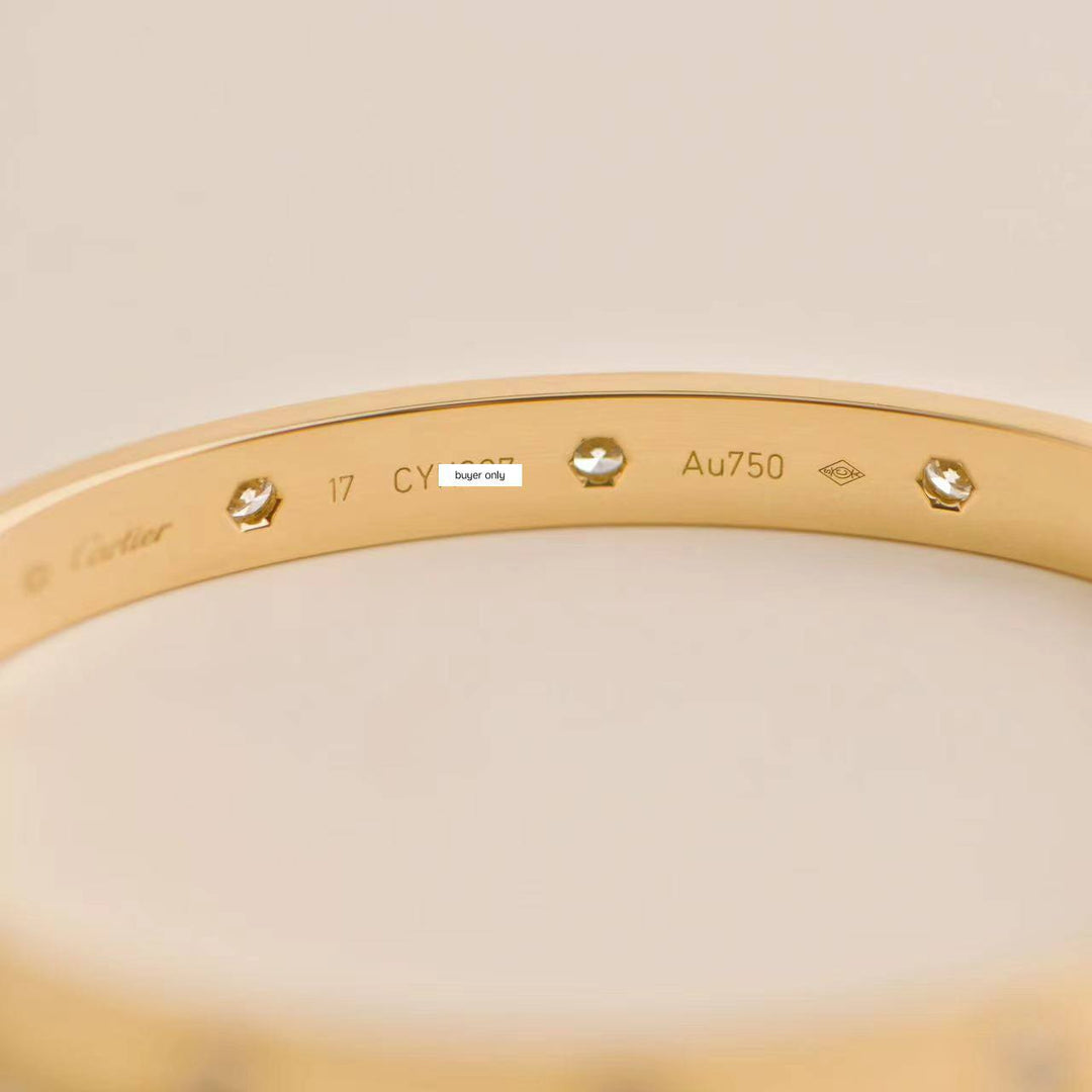 Cartier Love Bracelet 10 Diamond Yellow Gold 