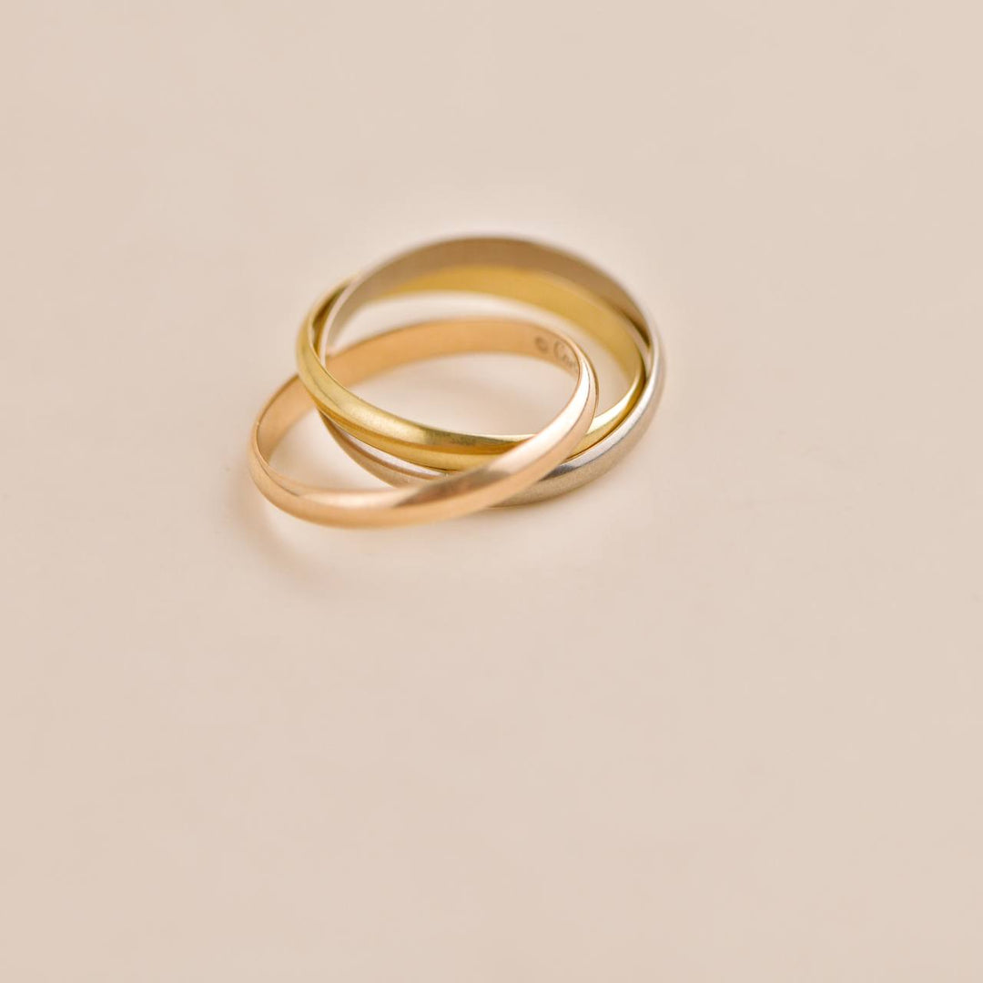 Cartier Trinity Classic Gold Ring Size 58 Preowned
