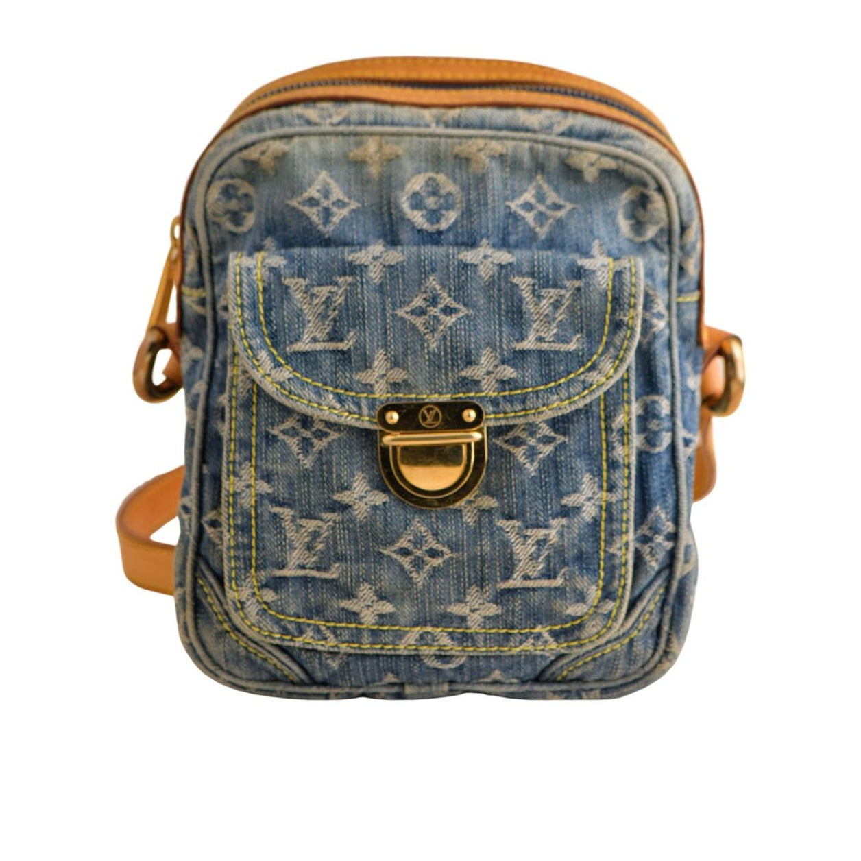 Louis vuitton blue monogram bag online