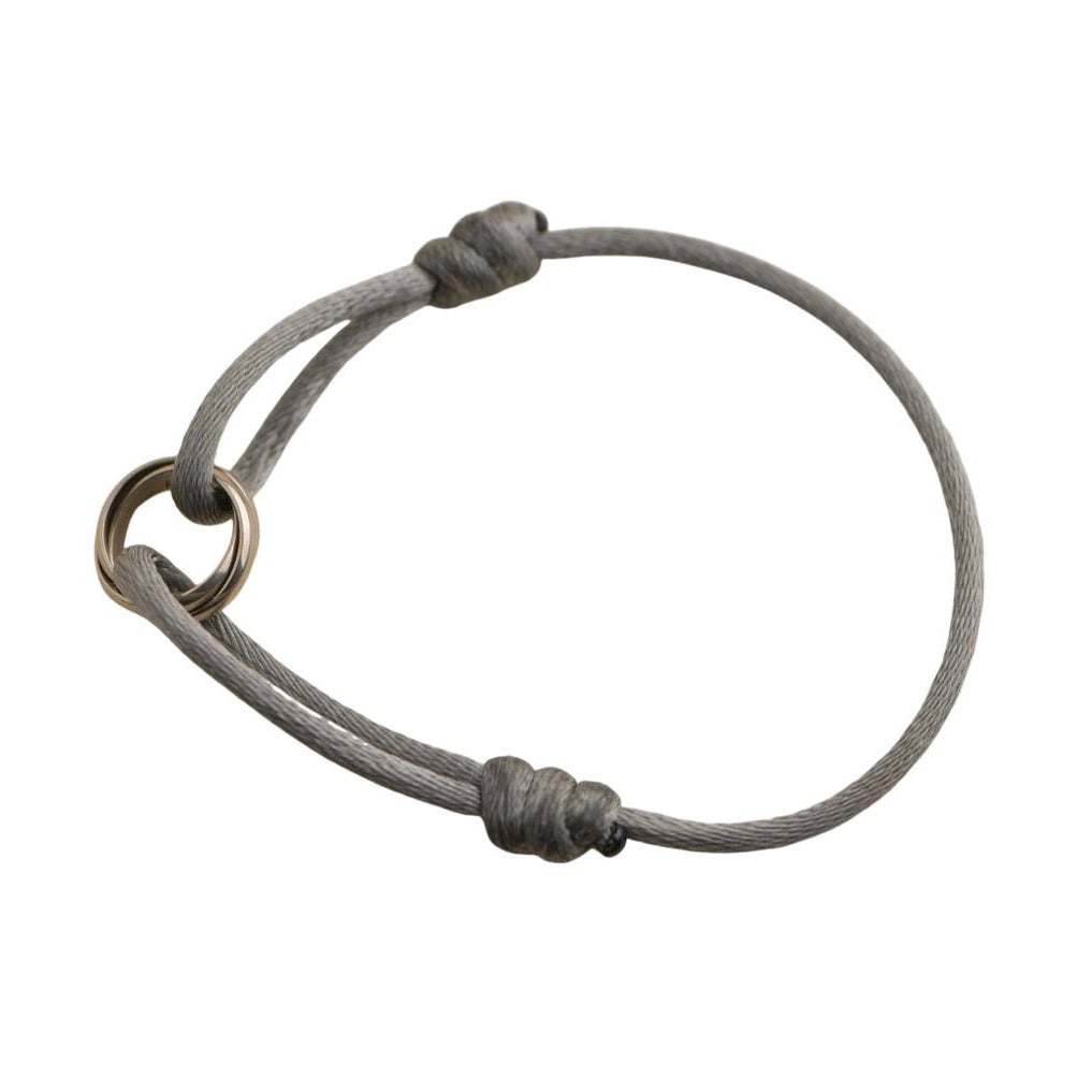 how to tie cartier trinity cord bracelet