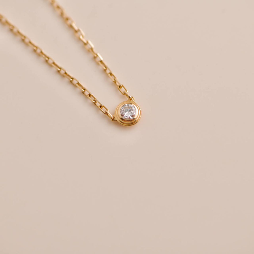 Cartier D'AMOUR Diamond  Rose Gold Necklace Second Hand