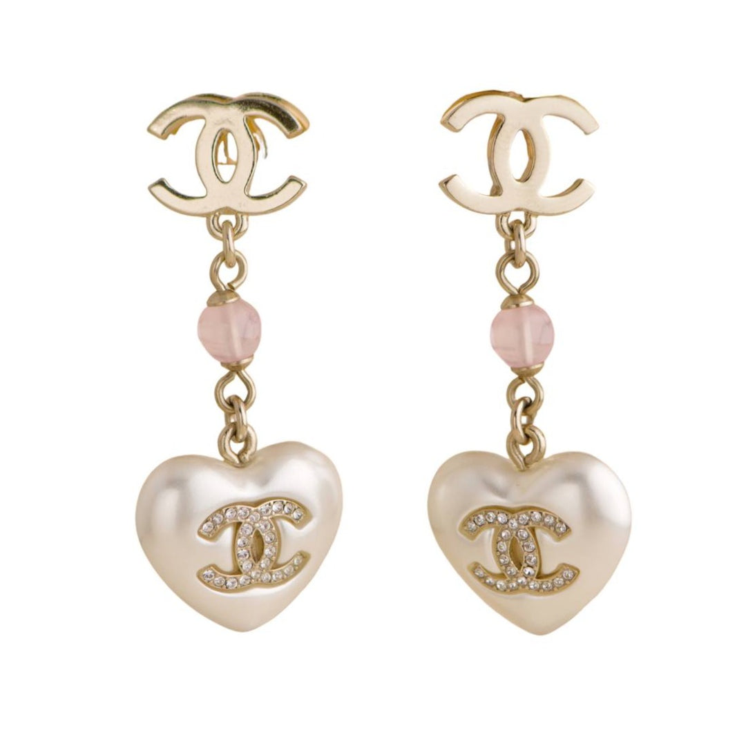 Chanel CC Drop Earrings