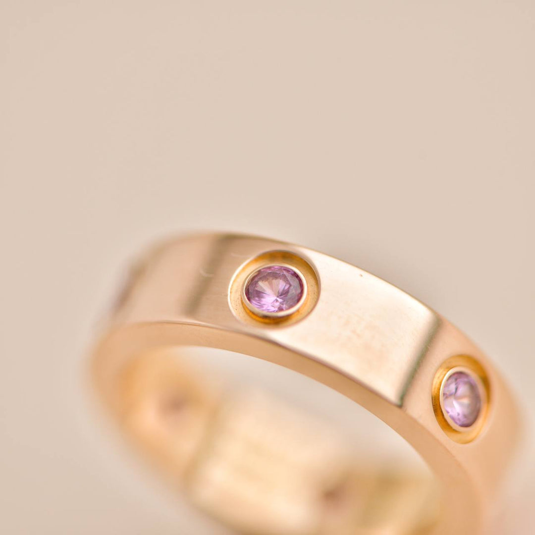 Cartier Love Pink Sapphire  Ring Second Hand