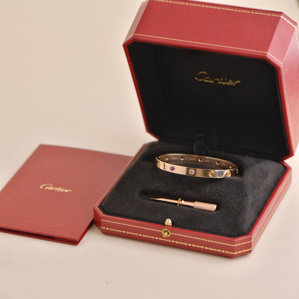 Cartier Love Bracelet Rose Gold Size 17