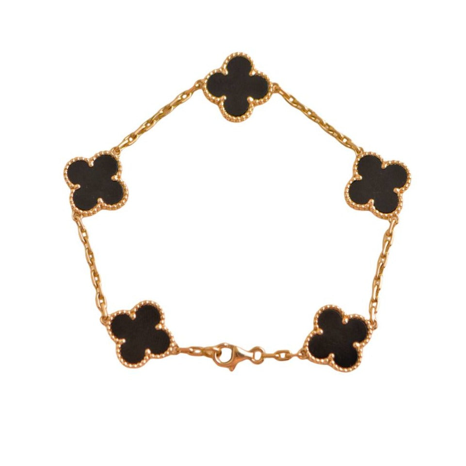Van Cleef & Arpels Vintage Alhambra Onyx  Bracelet
