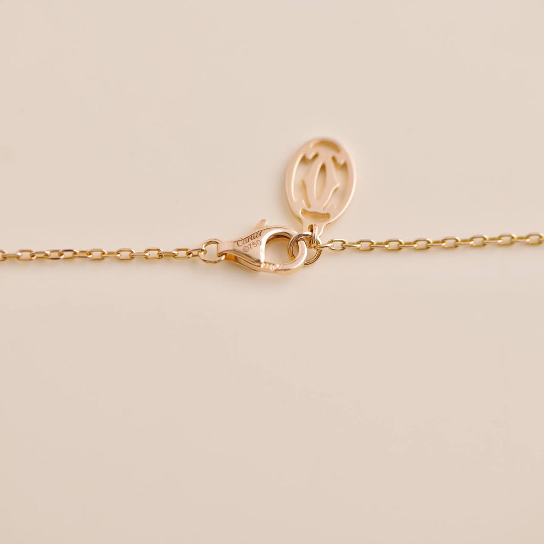Cartier D'AMOUR 18K Rose Gold Pink Sapphire  Necklace