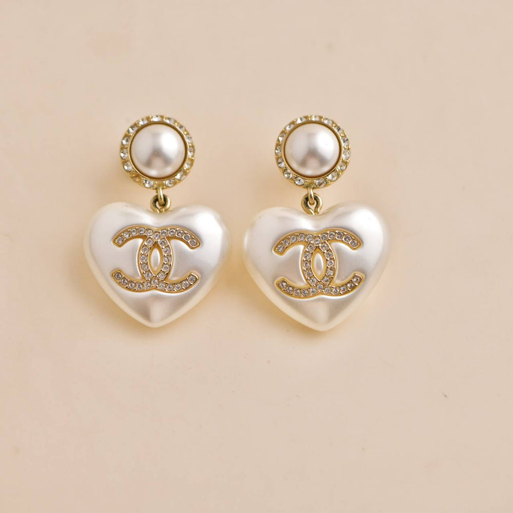 Chanel CC Pendant Earrings
