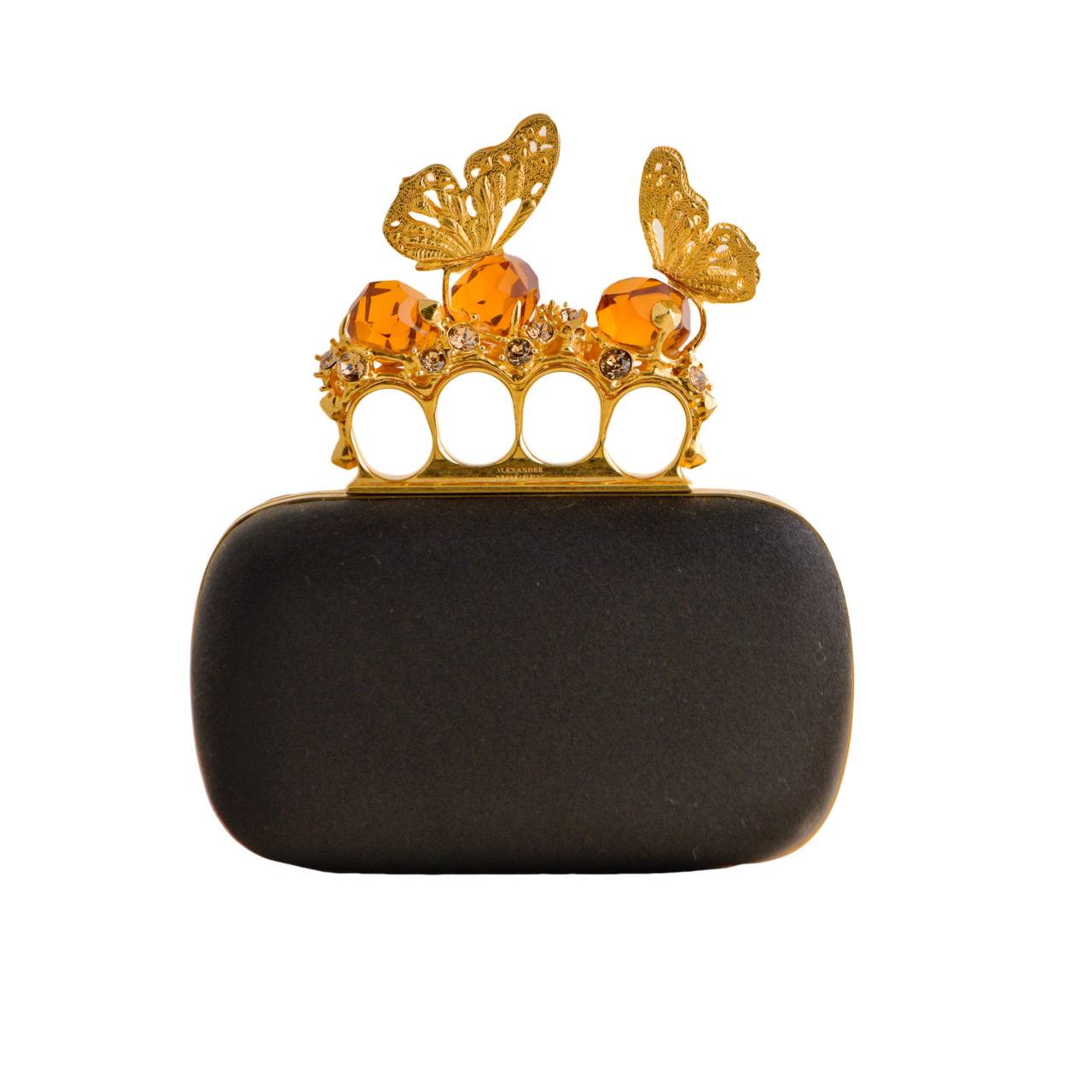 Alexander McQueen Butterfly Knuckle Duster Box Clutch Bag Dandelion Antiques