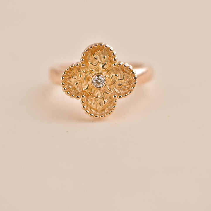Van Cleef & Arpels Vintage Alhambra  Hammered Ring 