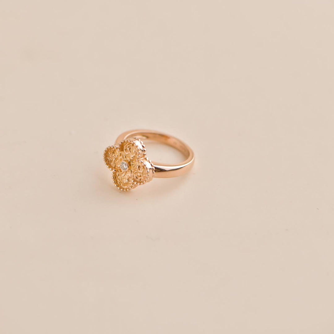 Van Cleef & Arpels Vintage Alhambra Rose Gold  Ring Preowned