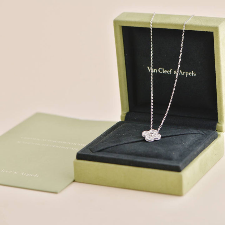 Van Cleef & Arpels Vintage Alhambra  Diamond Necklace