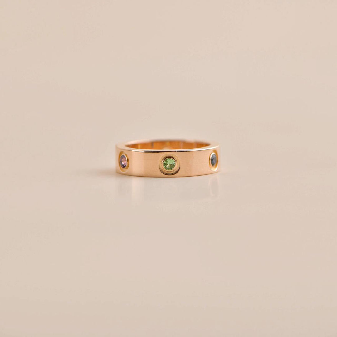 Cartier Love Rainbow Rose Gold Ring 