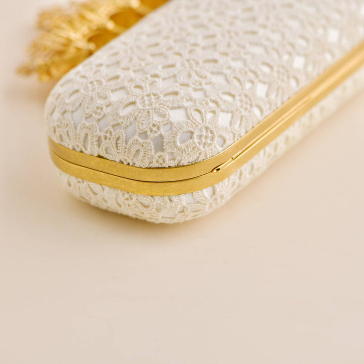 ALEXANDER MCQUEEN Clutch Bag In White