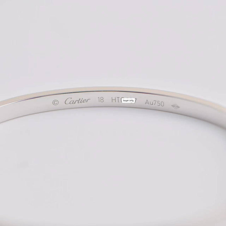 Second Hand Cartier Love Bracelet Small Model 18K White Gold