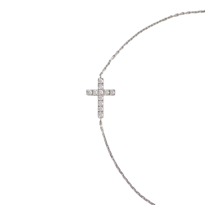 Cartier Diamond Cross Bracelet