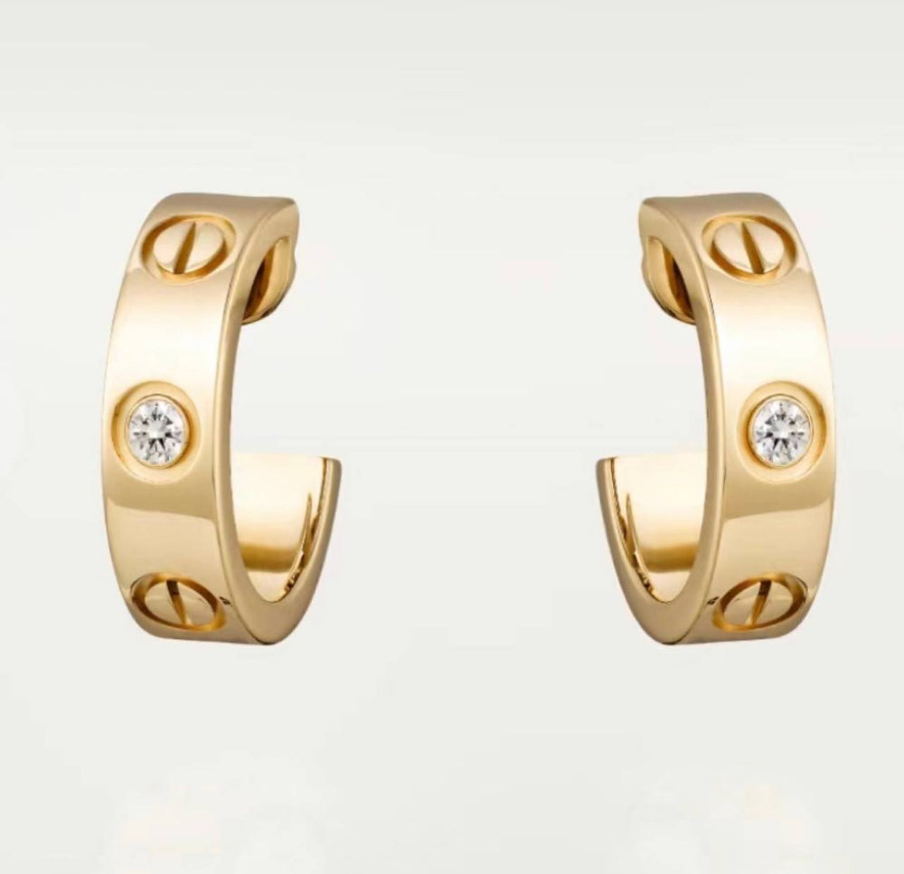 Cartier LOVE Diamond Earrings