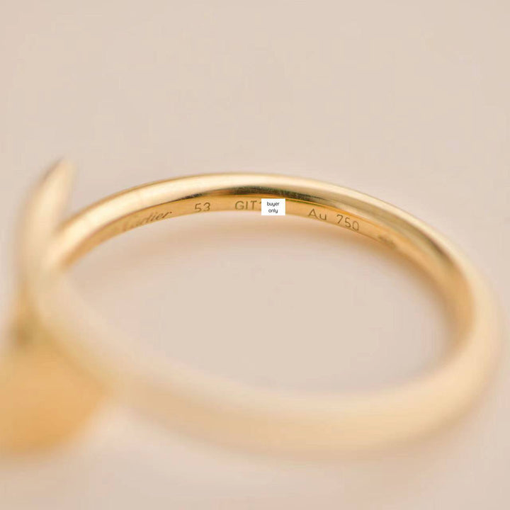 Second Hand Cartier Juste Un Clou Yellow Gold Ring Small Model