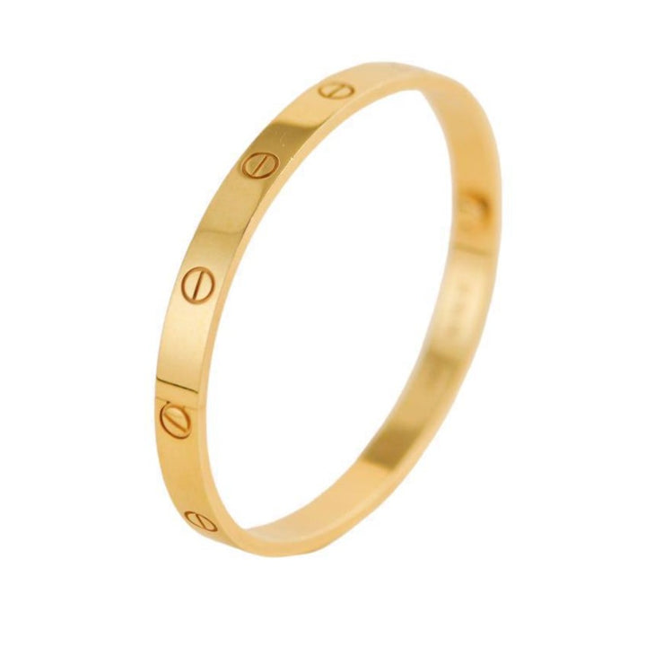 Pre-loved Cartier Love 18K Yellow Gold Bracelet Size 18