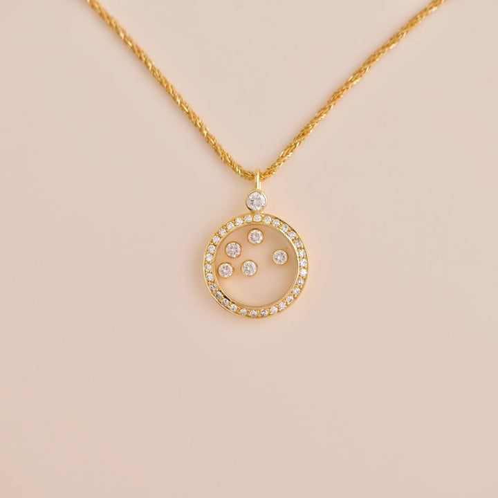 Second Hand Chopard Happy Diamonds Yellow Gold Diamond Pendant Necklace