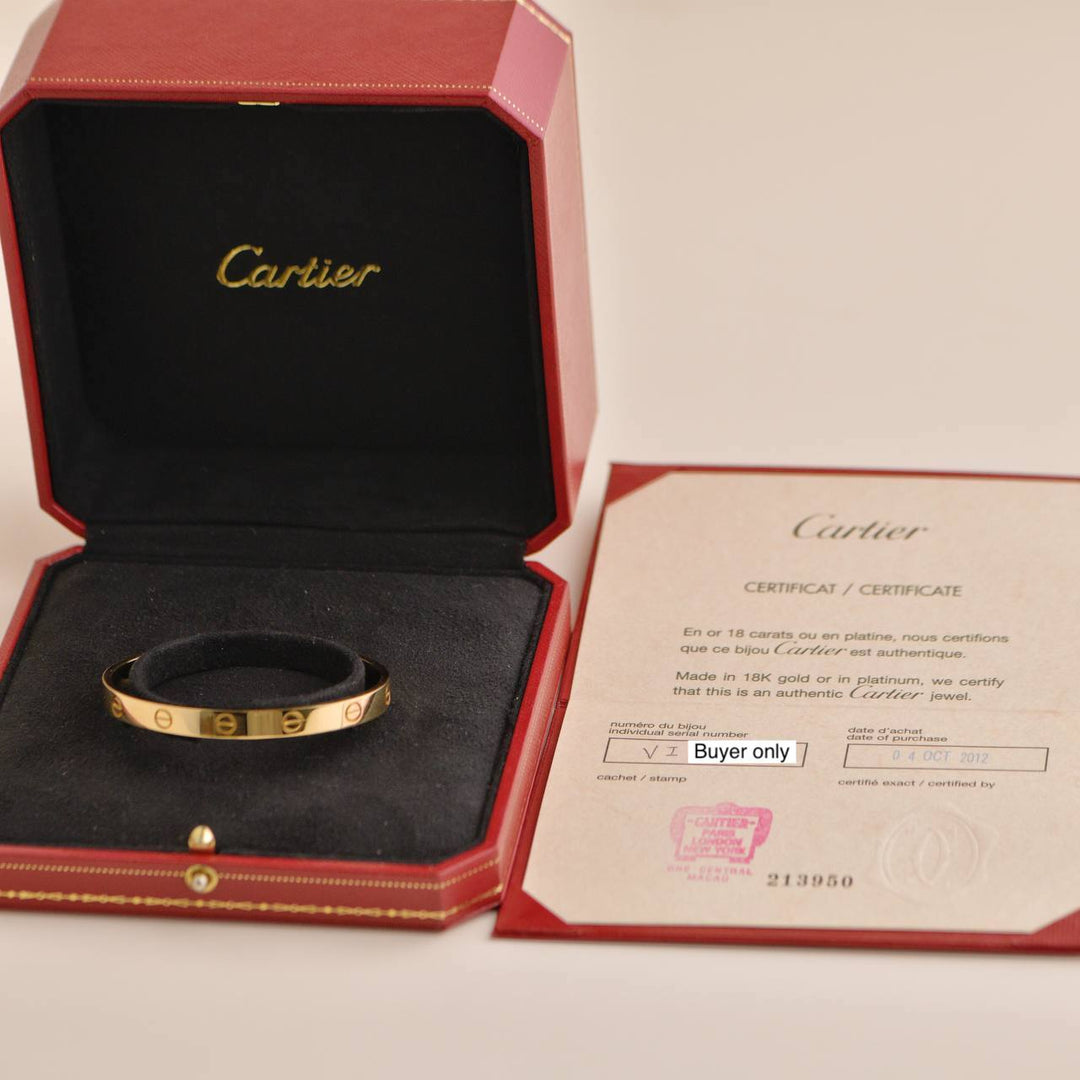 second hand cartier love bracelet 