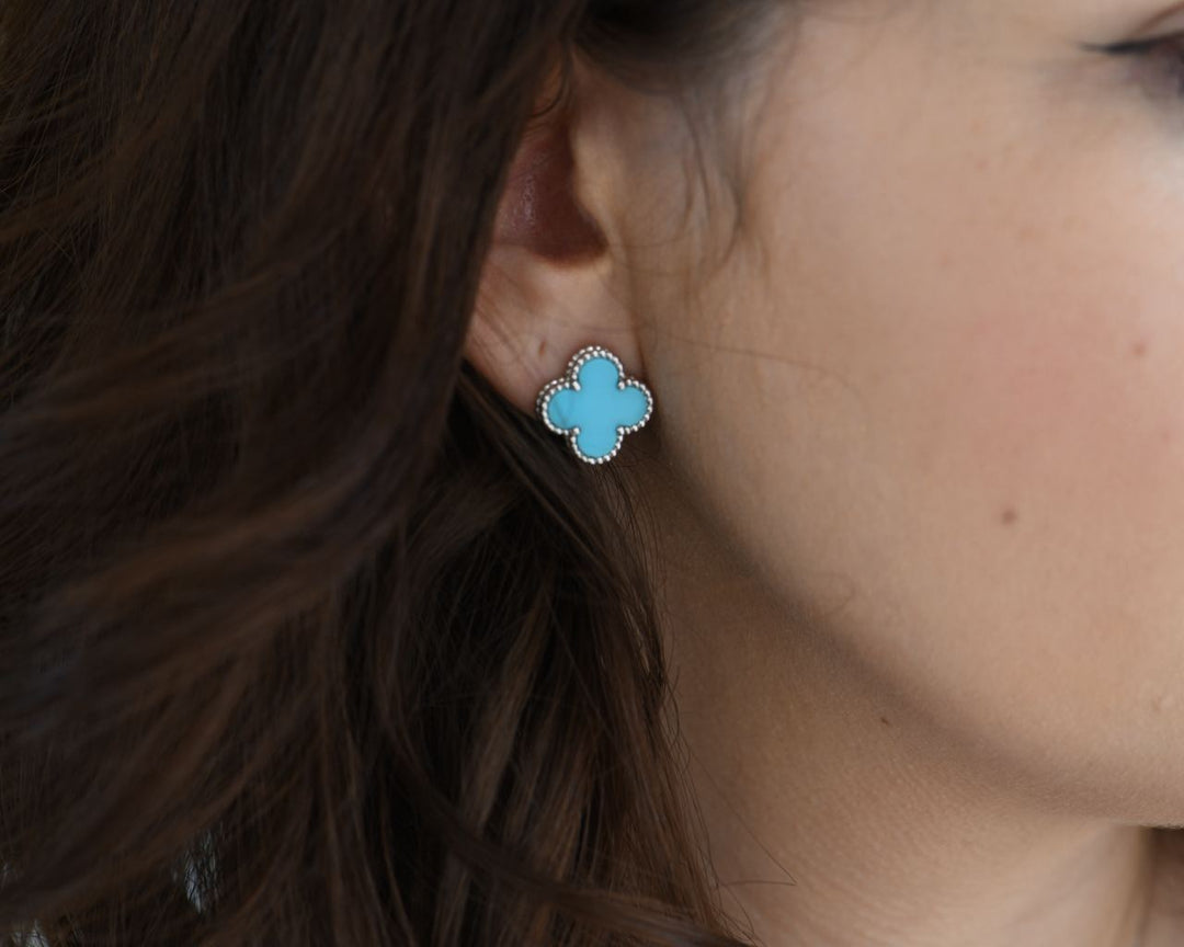 Van cleef alhambra turuqoise second hand earring