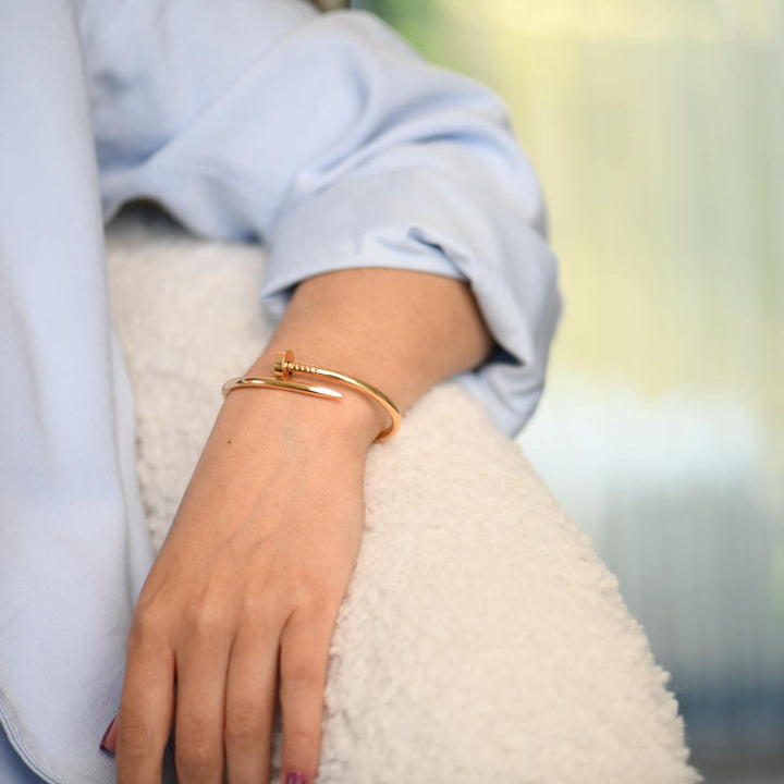 Cartier Juste un Clou 18K Rose Gold Bracelet Size 16