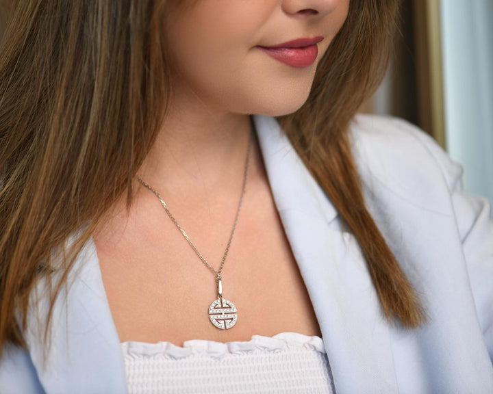 Cartier Charms De Cartier Diamond 18K White Gold Pendant Necklace