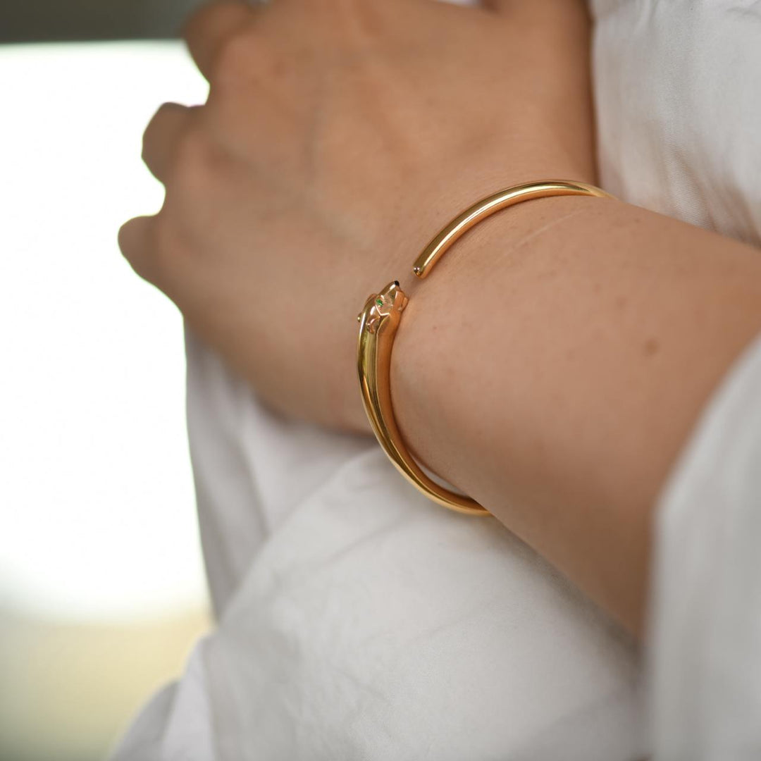 Cartier Panthère de Cartier 18K Rose Gold Bracelet Small Model Size 16