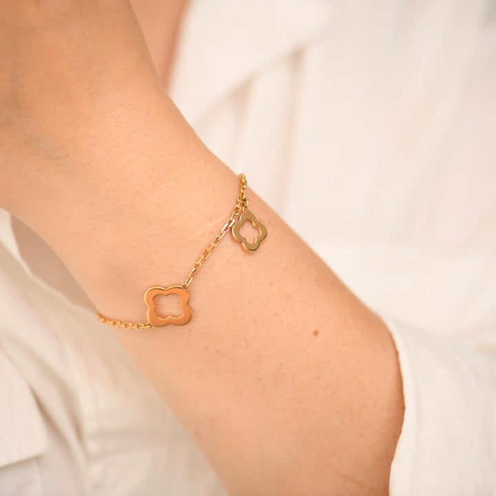 Preloved VCA Byzantine Alhambra 18K Yellow Gold Bracelet