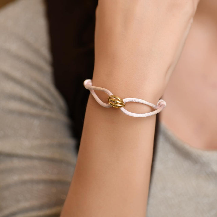 Used Cartier Trinity 18K Yellow Gold Silk Cord Bracelet