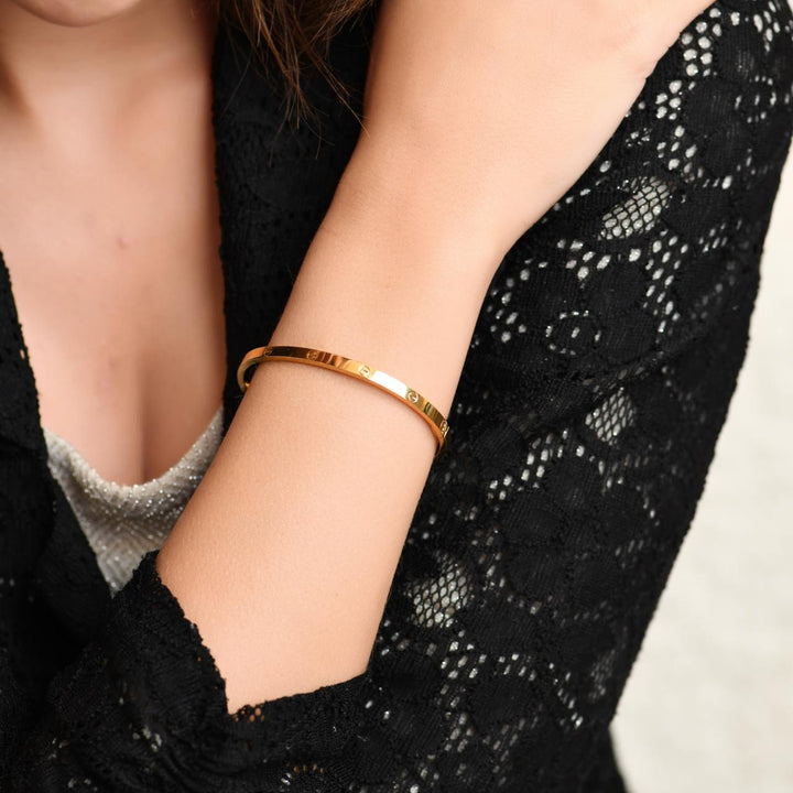 Cartier 18K Rose Gold Small Model Bracelet Size 17