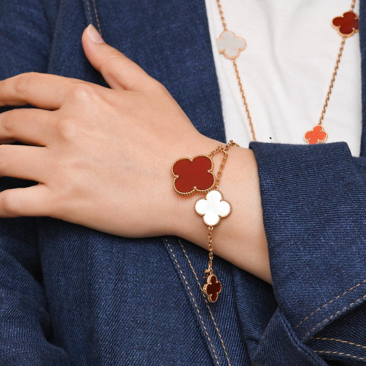 Preloved Van Cleef Coral Bracelet