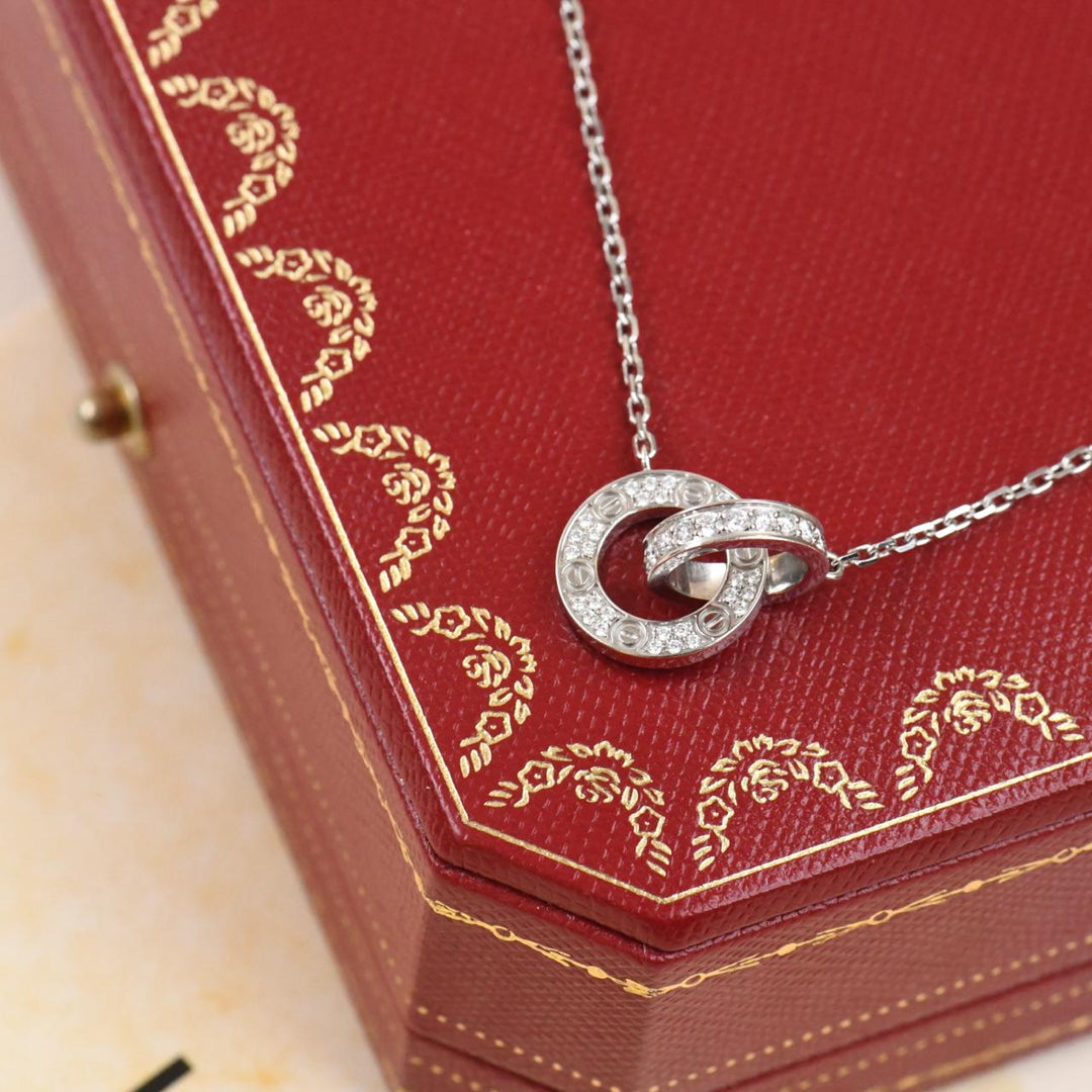 Cartier Love Paved Diamond Pendant