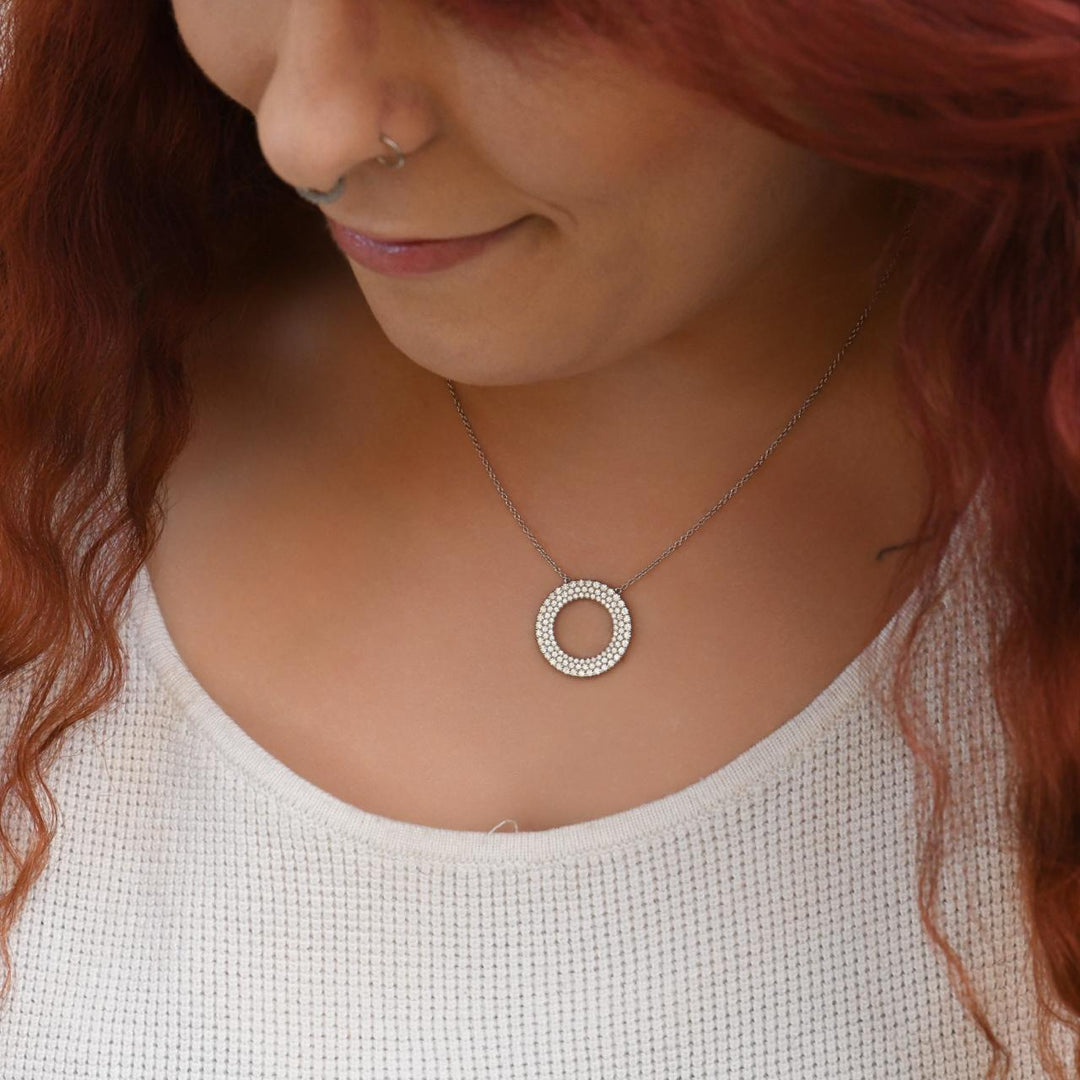 Tiffany & Co. Metro  Diamond  Pendant Necklace