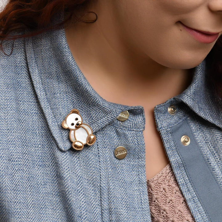 van cleef bear brooch