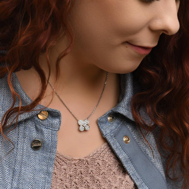 preowned van cleef diamond pendant necklace