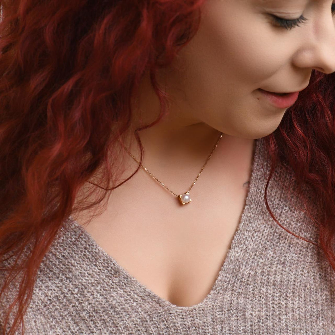 preowned pearl pendant necklace