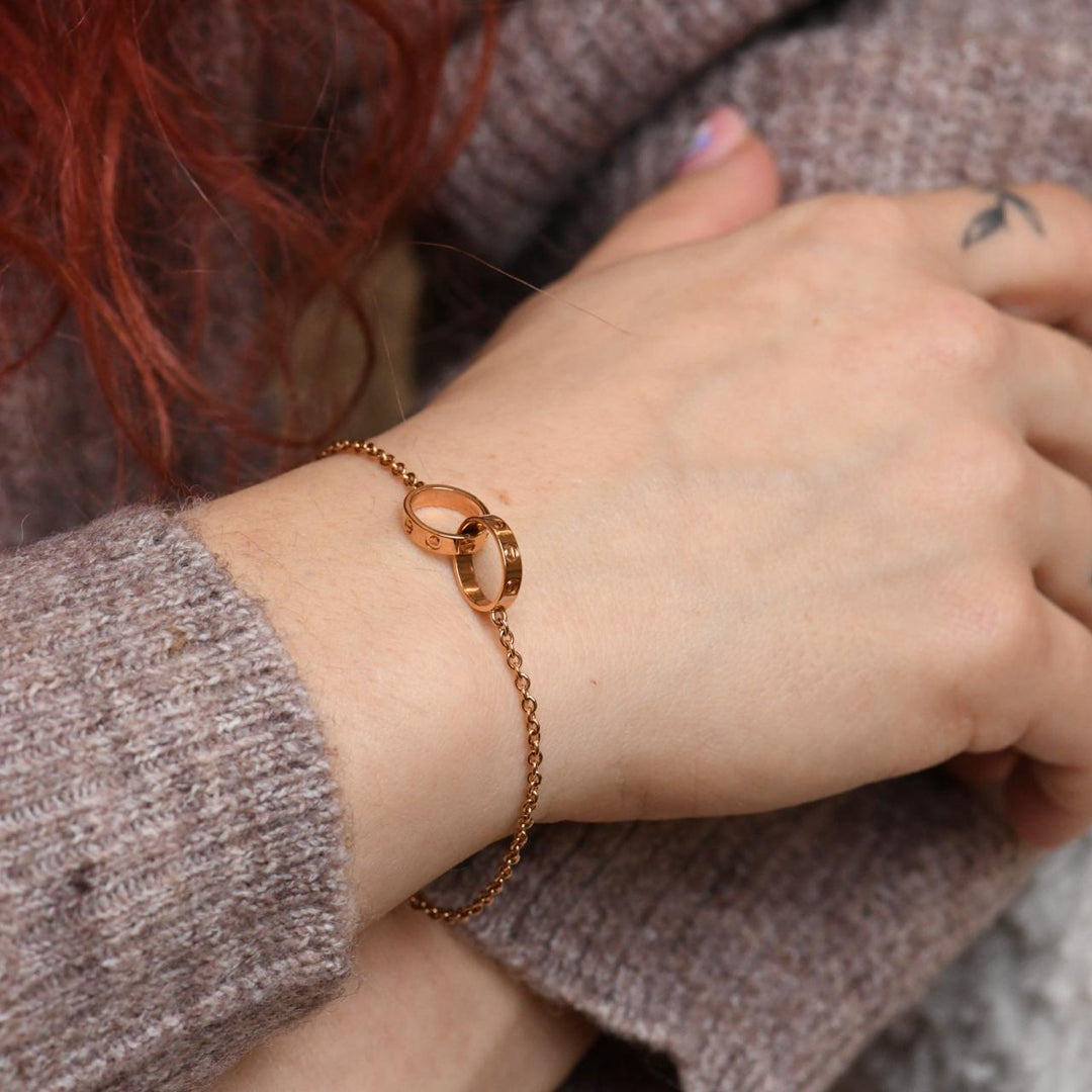 Preloved Cartier Love 18K Rose Gold Chain Bracelet