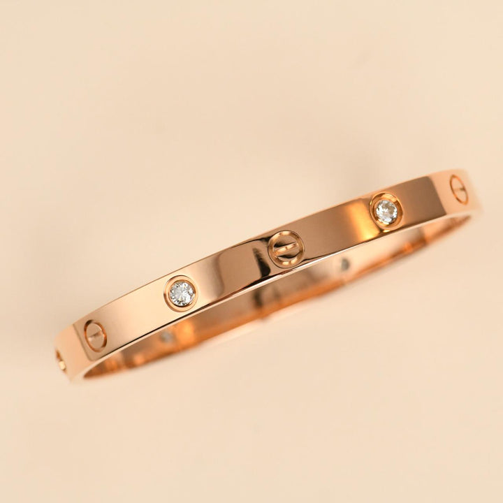preowned cartier love bangle 4 diamond