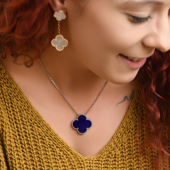 Van Cleef & Arpels Magic Alhambra Necklace Blue Sèvres Porcelain 