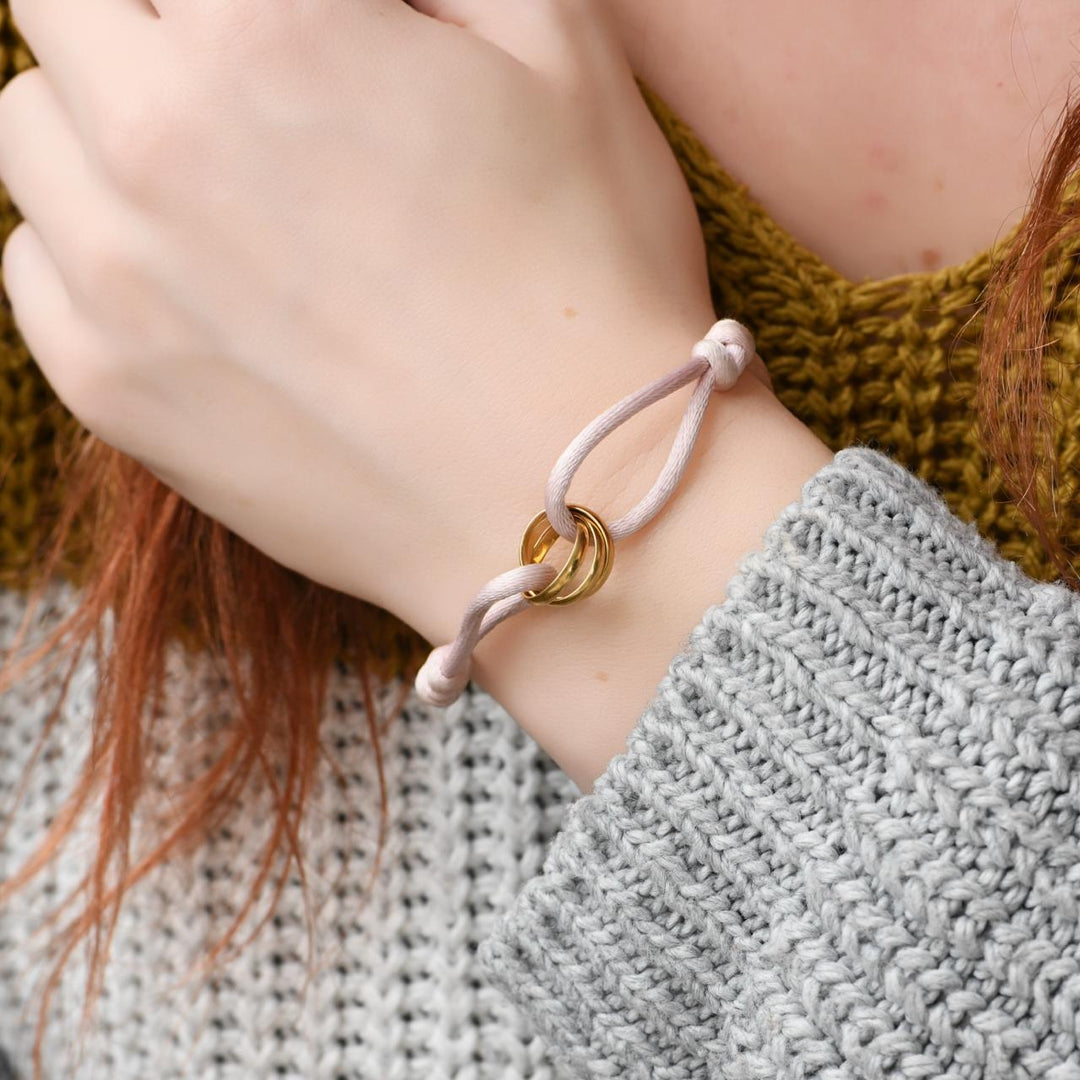 Preloved Authentic Cartier Trinity Cord Bracelet 18K Yellow Gold