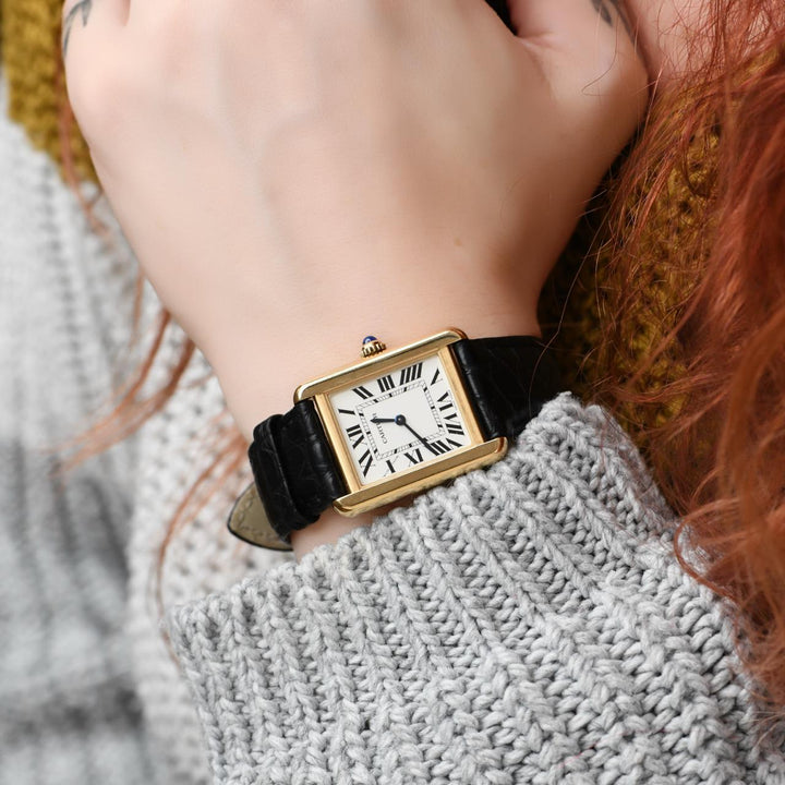 Preloved Cartier Tank Solo 18K Yellow Gold Watch W5200002