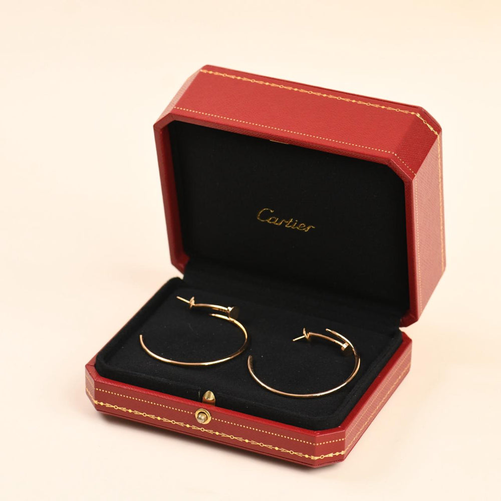 Second Hand Cartier Juste un Clou Hoop Large Model Earrings 