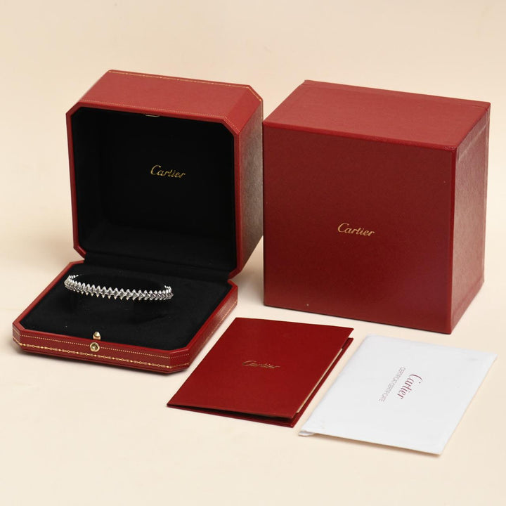Cartier Clash Bracelet Medium Model 18K White Gold Size 18