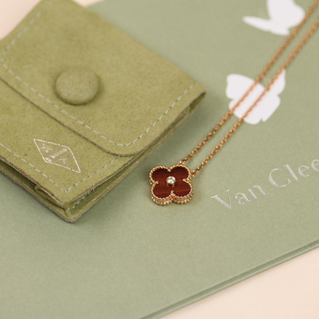 Van Cleef & Arpels Alhambra 2017 Holiday Pendant Necklace Bullseye