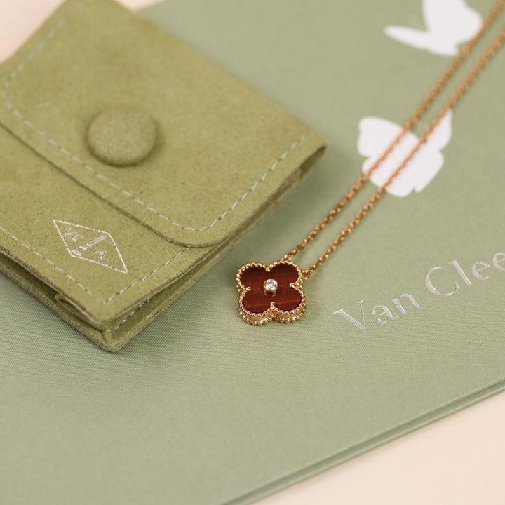 Van Cleef & Arpels Alhambra 2017 Holiday Pendant Necklace Bullseye